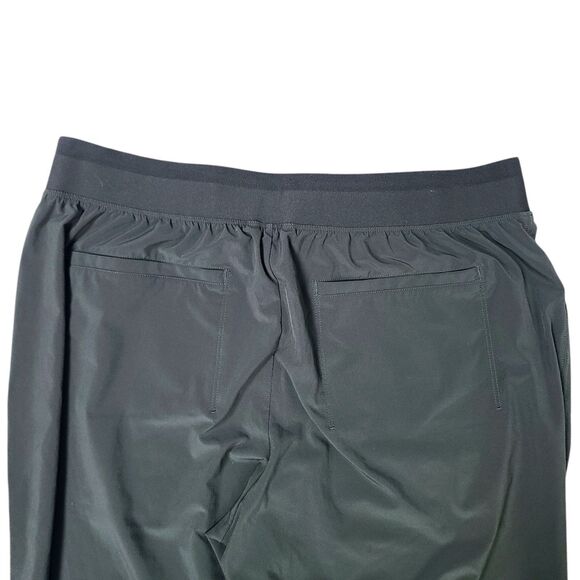 Athleta Pants 16 Olive Green Stretch‎ Pull-On Ankle-Zip Pockets Fitness Travel - Picture 6 of 12